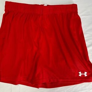 Under Armour - Women's Shorts - Red Size Medium